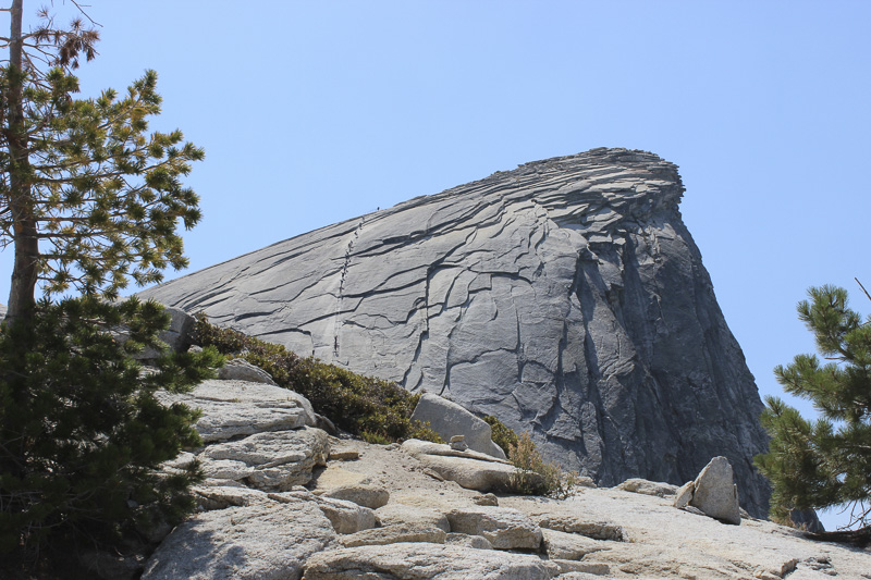 vista de half dome desde sendero